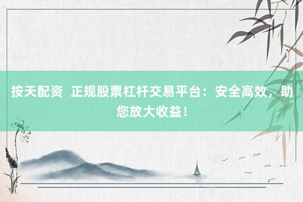 按天配资  正规股票杠杆交易平台：安全高效，助您放大收益！